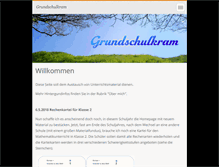 Tablet Screenshot of grundschulkram.de